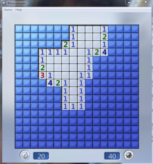 Minesweeper on Windows 7