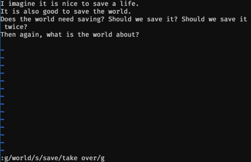 vim cli