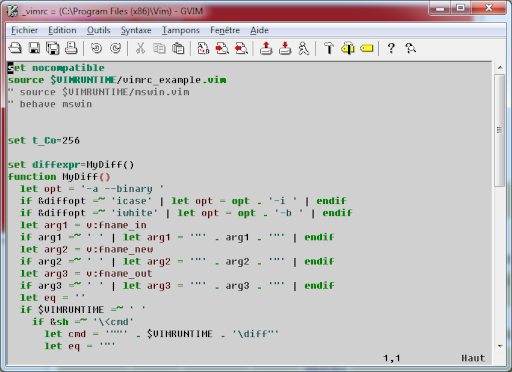 gvim gui